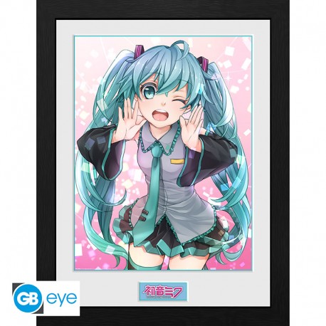 Tirage encadré Miku Clin d'oeil - Hatsune Miku - GB Eye