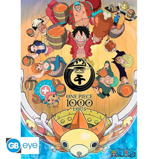 Poster Chibi 52x38 1000 Logs Fête - One Piece - Gb Eye - Susume