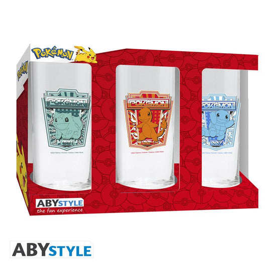 Set de 3 Verres starters - Pokémon - Abysse Corp - Susume