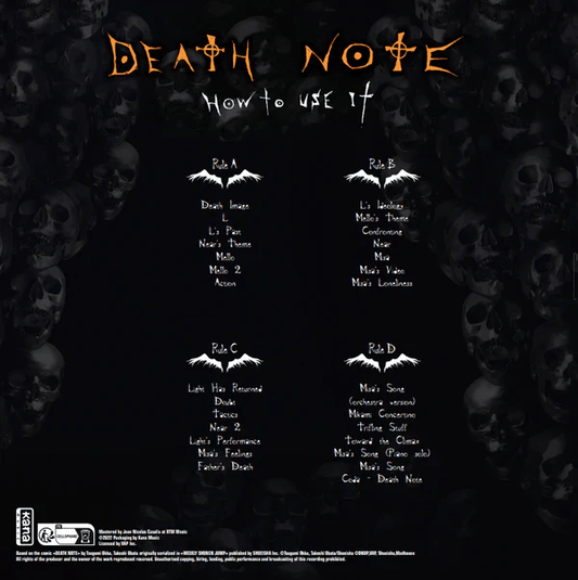Vinyle Music Original Soundtrack Vol. 3 - Death Note - Plastoy - Susume