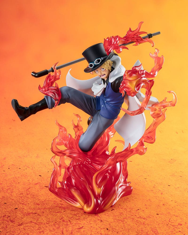 Figurine Sabo Fire Fist Rook Check - One Piece - Figuarts ZERO Extra Battle
