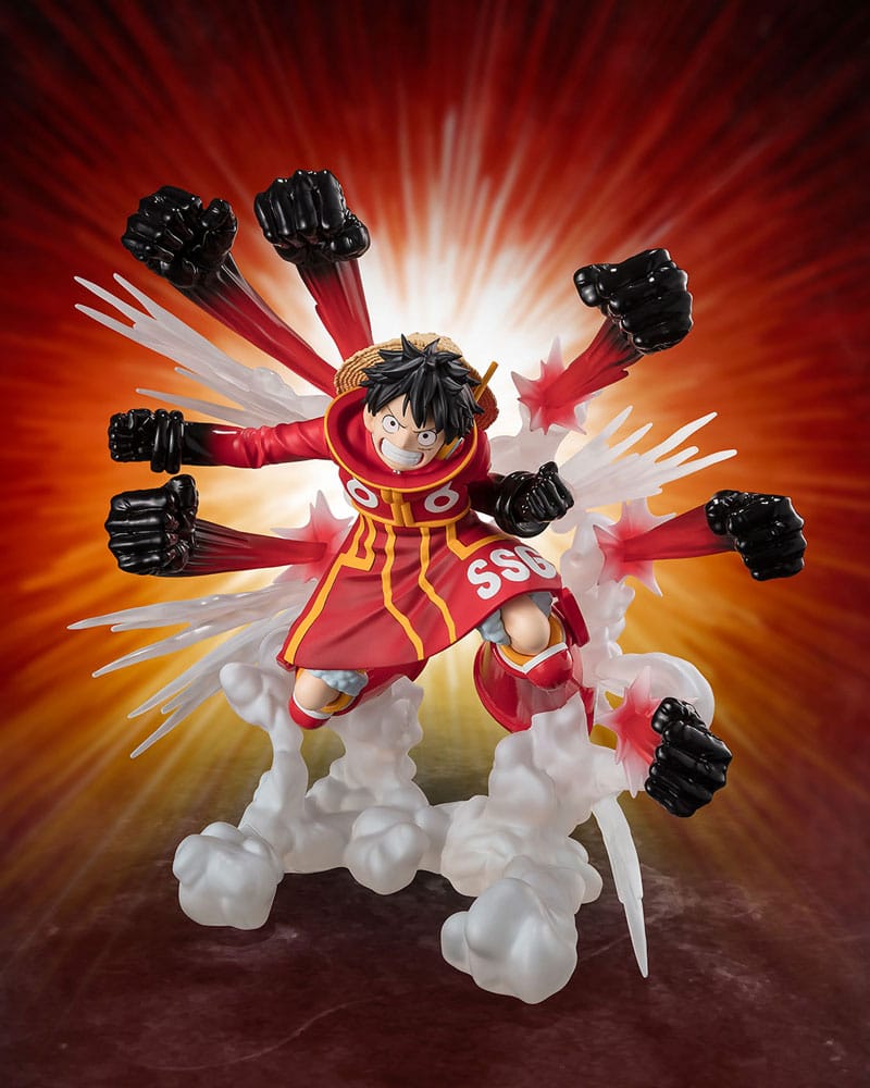 Figurine Monkey D. Luffy Gum Gum Hawk Gatling - One Piece - Figuarts ZERO Extra Battle