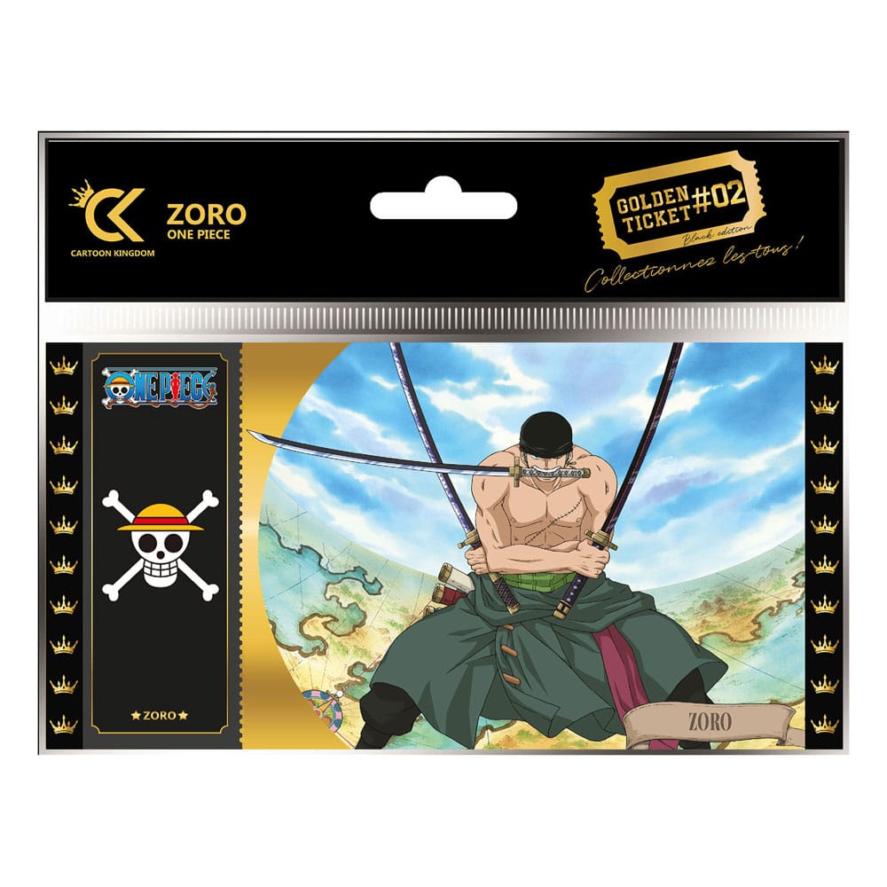 Ticket Zoro #02 - One Piece - Golden Ticket Black Edition