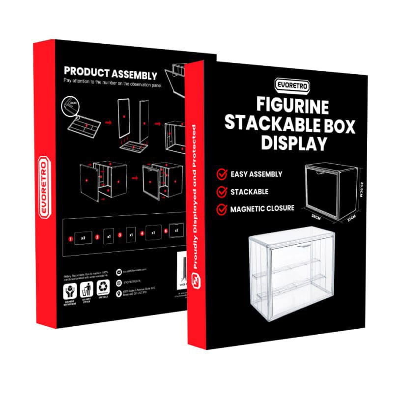 Présentoire Vitrine acrylique pour figurine stackable - Evoretro