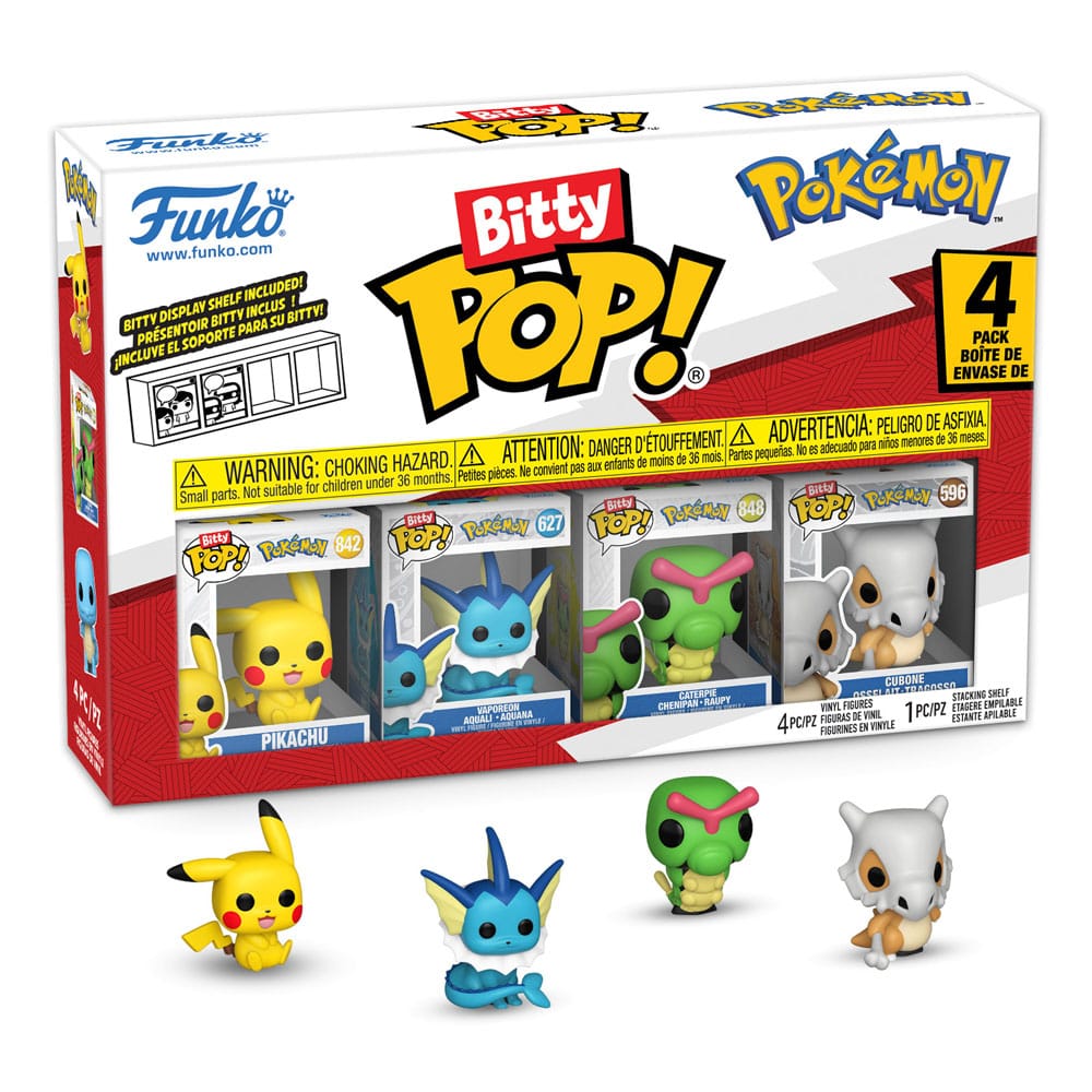 Pack 4 Figurines Bitty Pop Series 1 - Pokémon - Funko POP!