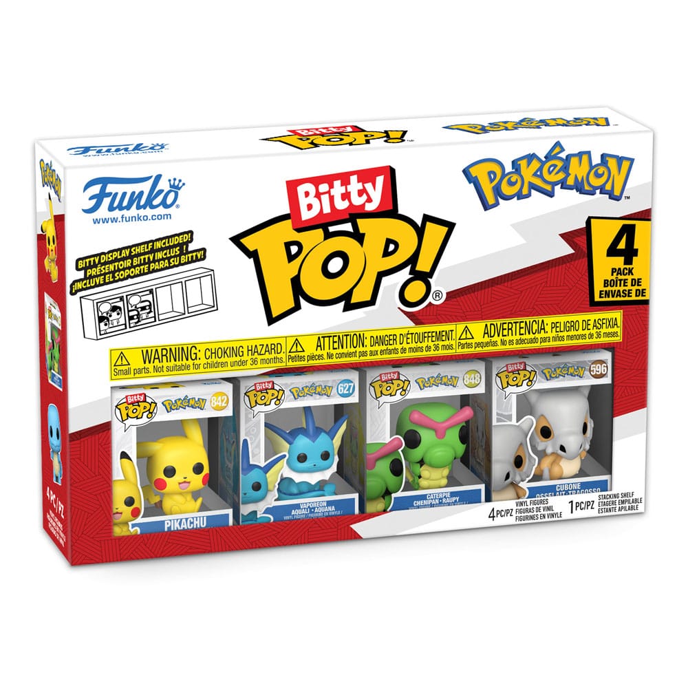 Pack 4 Figurines Bitty Pop Series 1 - Pokémon - Funko POP!