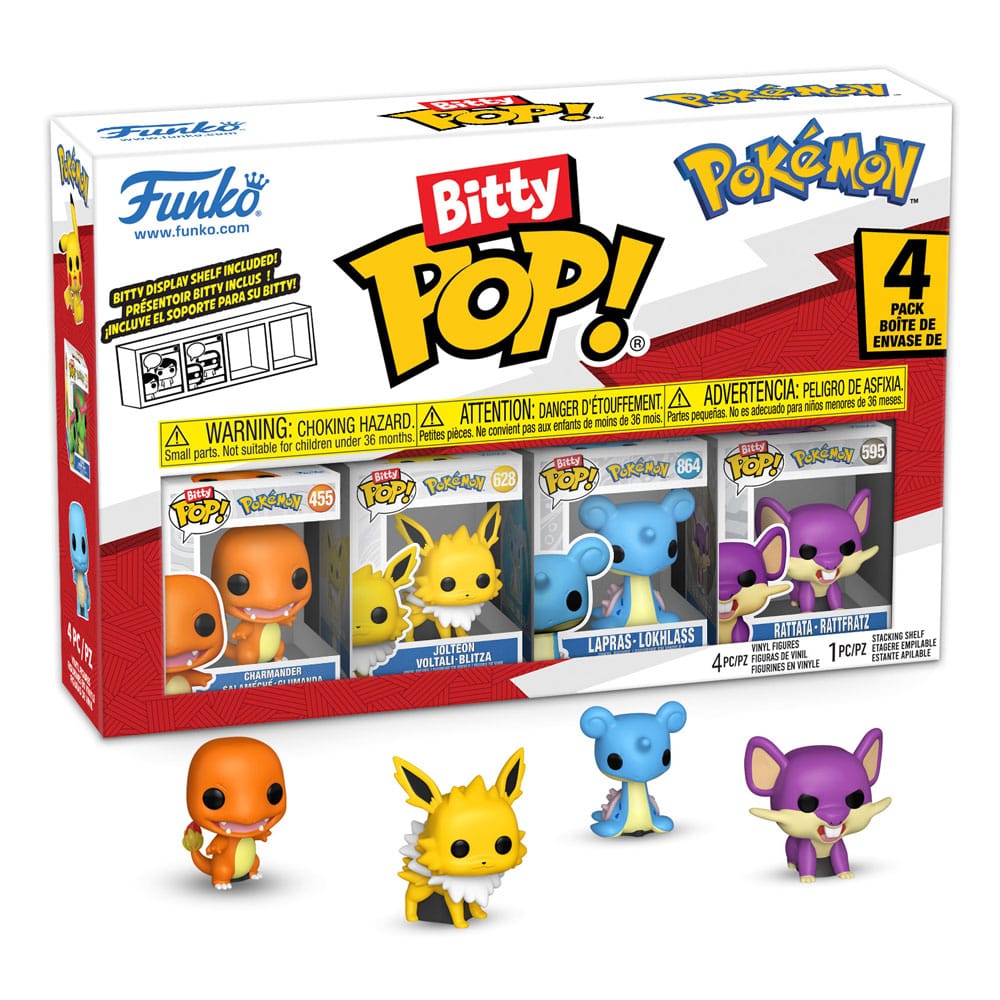 Pack 4 Figurines Bitty Pop Series 2 - Pokémon - Funko POP!