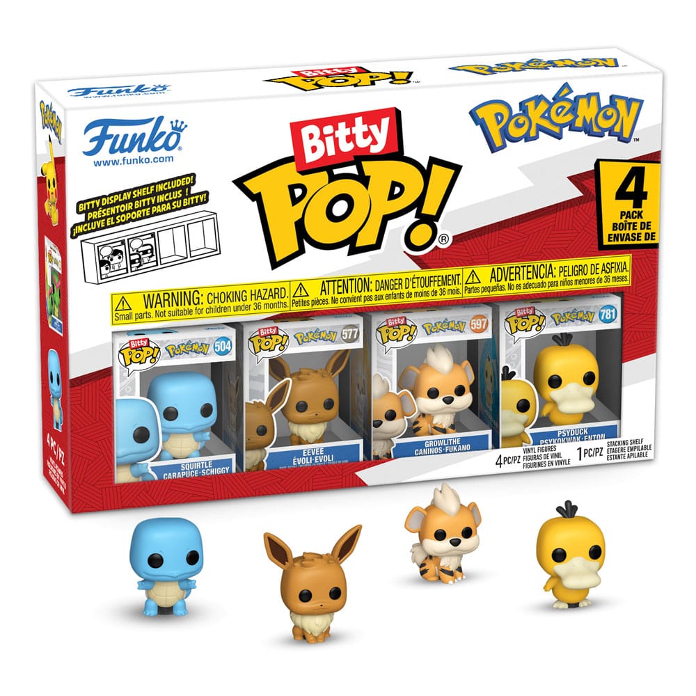 Pack 4 Figurines Bitty Pop Series 4 - Pokémon - Funko POP!