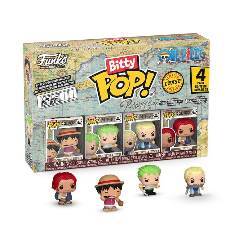 Pack 4 figurines Bitty Pop Luffy - One Piece - Funko POP!