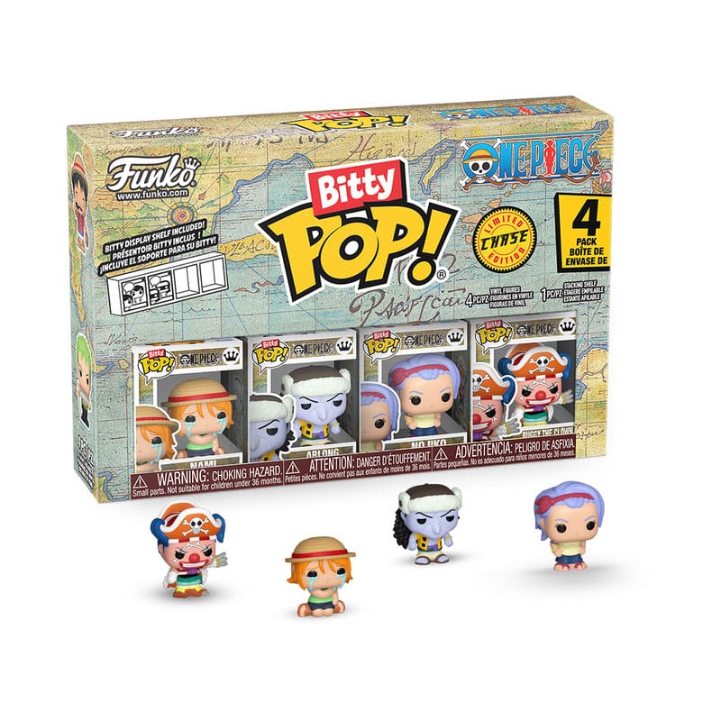 Pack 4 figurines Bitty Pop Nami - One Piece - Funko POP!