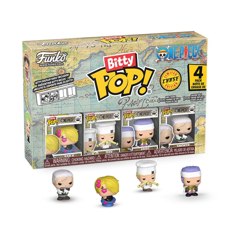Pack 4 figurines Bitty Pop Sanji - One Piece - Funko POP!