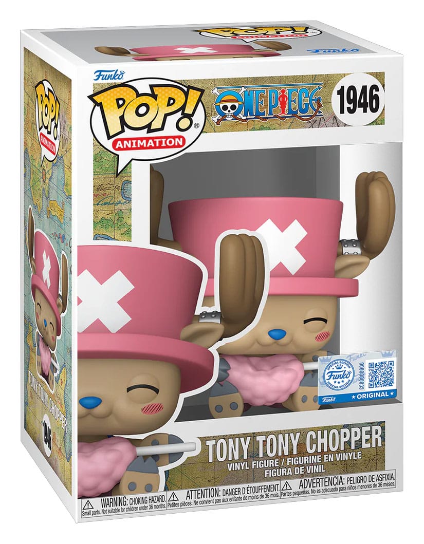 Pop Tony Tony Chopper avec barbe à papa (Exclusive) (1946) - One Piece - Funko POP! Animation