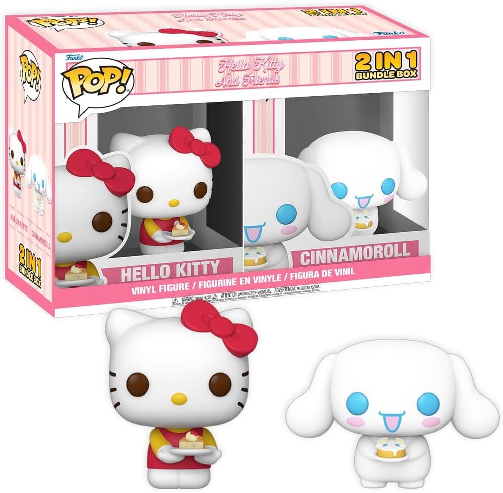 Box 2 Pop Hello Kitty & Cinnamoroll with Cake - Sanrio - Funko POP! Sanrio