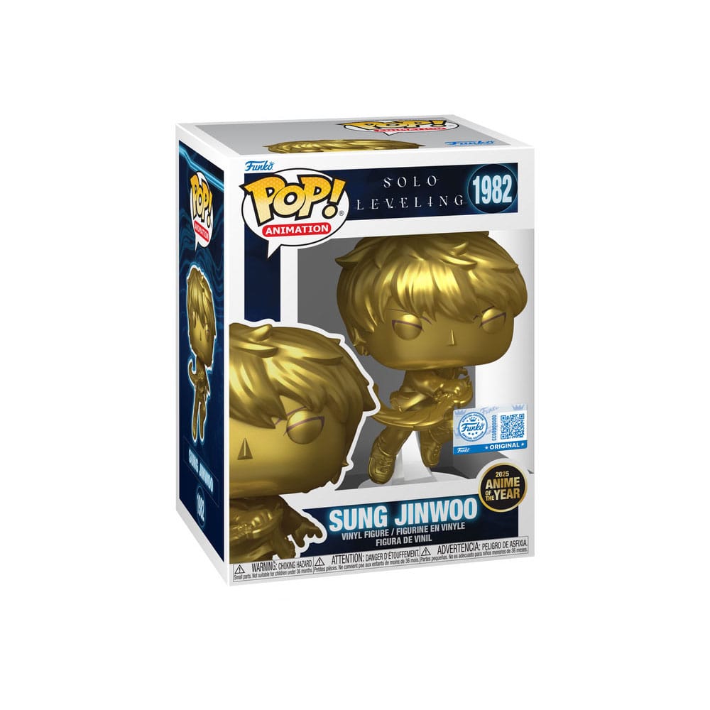 Pop Sung Jinwoo (1982) Gold Exclusive Edition - Solo Leveling - Funko POP! Animation