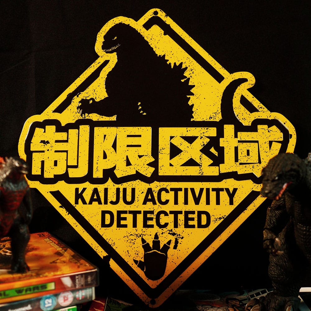 Panneau en métal Godzilla - Kaiju