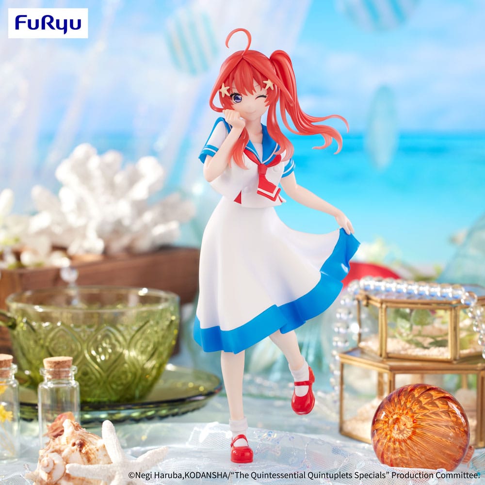 Lot de Figurines Itsuki, Nino, Yotsuba, Miku, Ichika Nakano Marine Look Ver. 21cm - Quintessential Quintuplets - Trio-Try-iT