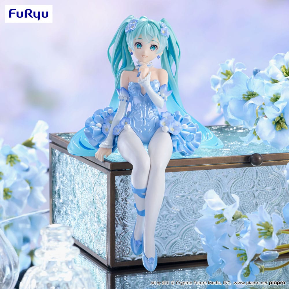 Figurine Hatsune Miku Flower Fairy Nemophila Pail Blue Color - Hatsune Miku - Noodle Stopper