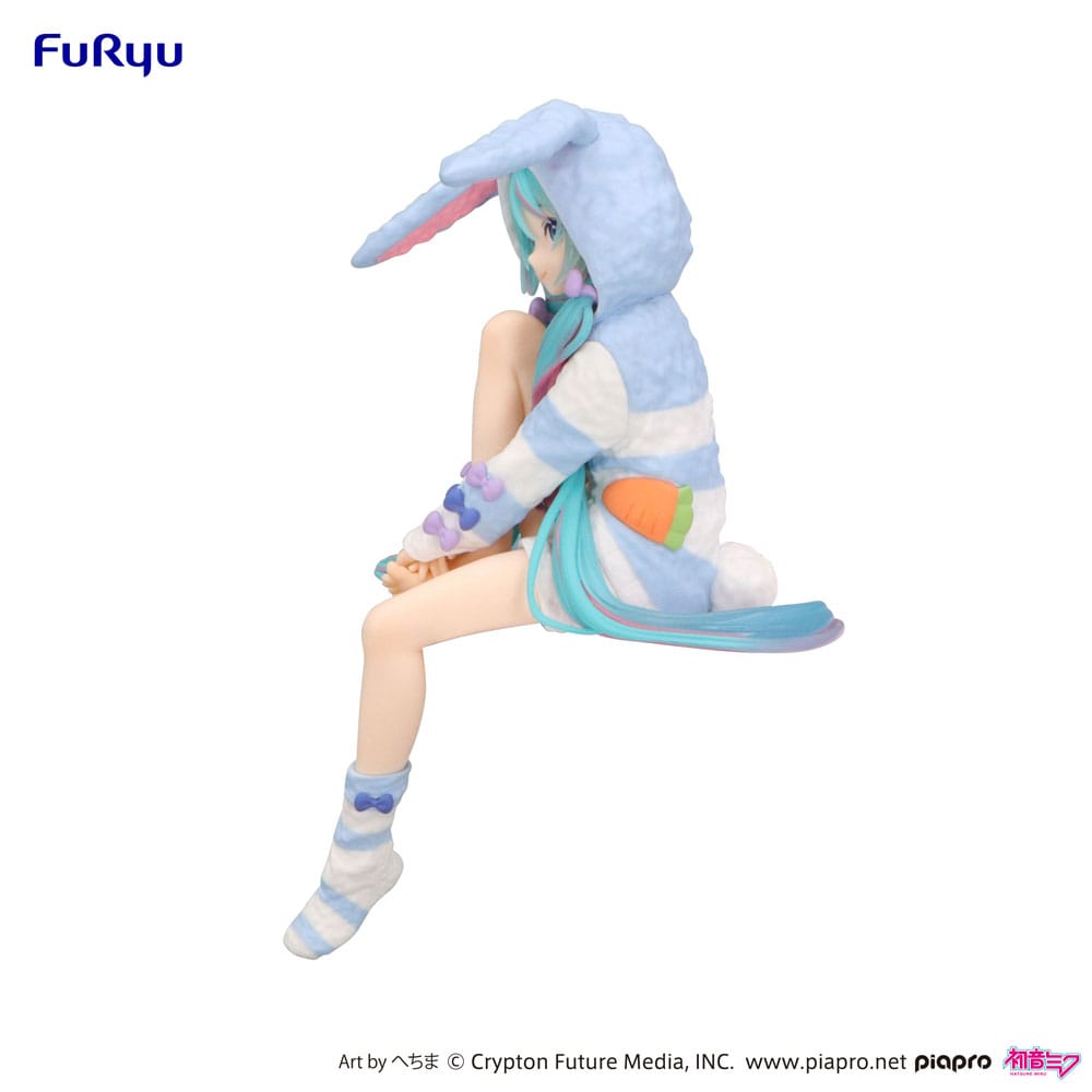 Figurine Hatsune Miku Rabbit Ear Hood Pajama Blue Color - Hatsune Miku - Noodle Stopper