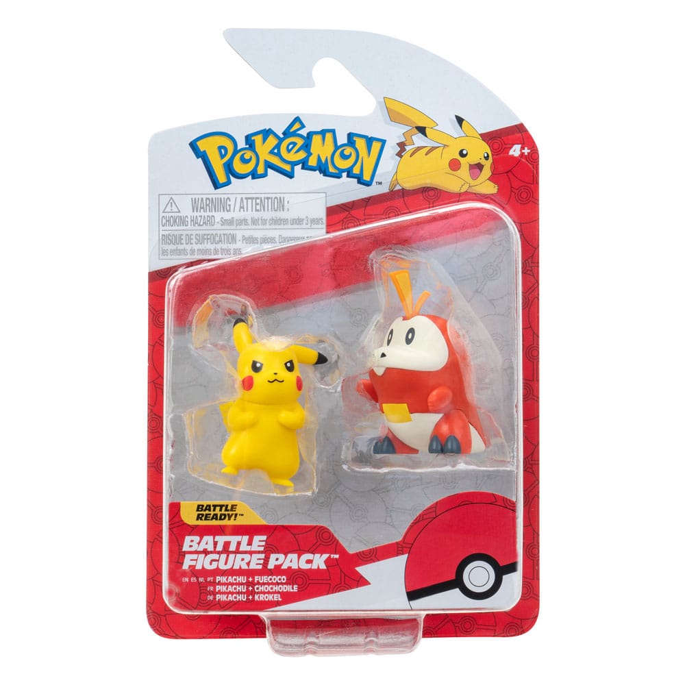 Figurine Pack Pikachu & Chochodile - Pokémon - Pokemon Gen IX Battle figure