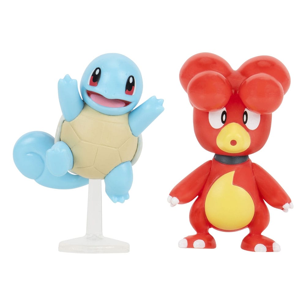 Pack 2 figurines Magby & Carapuce #5 - Pokémon - Battle figure