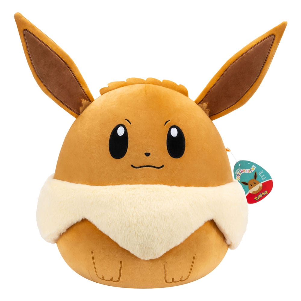 Peluche Squishmallows Évoli 35cm - Pokémon