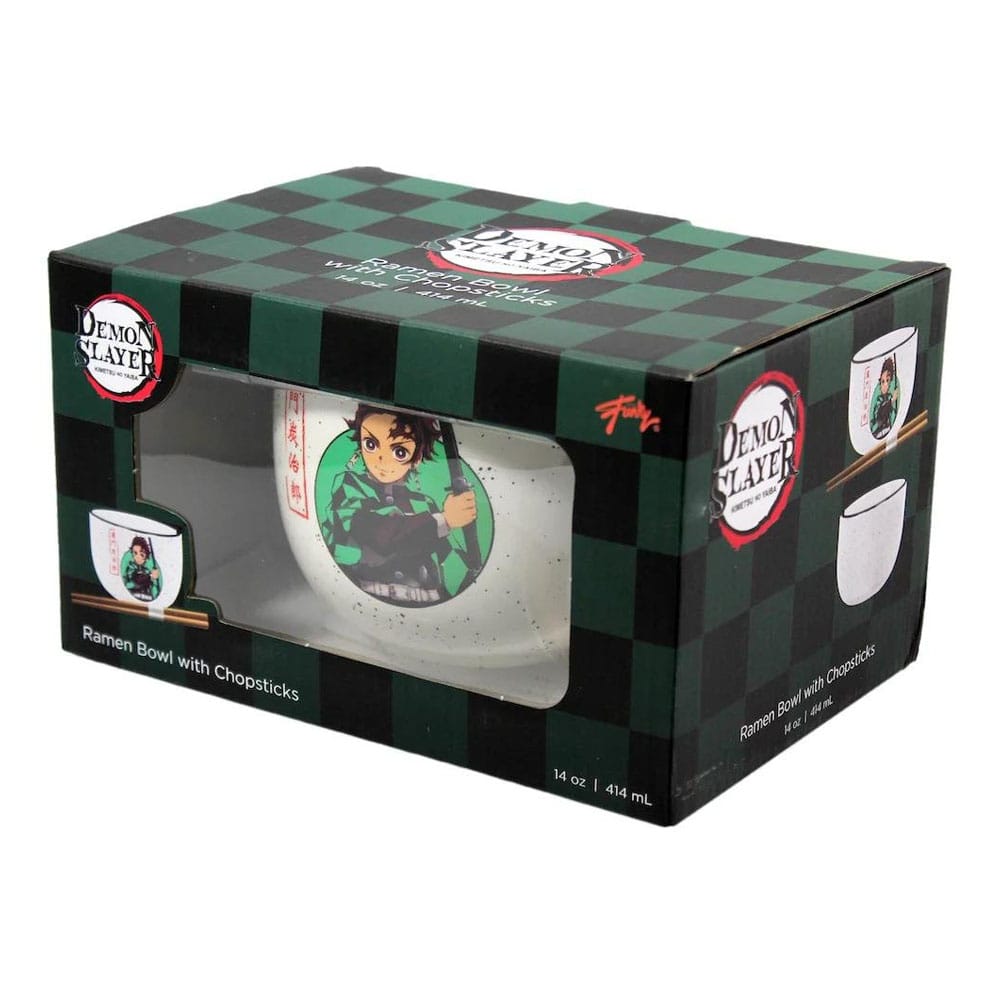 Bol à ramen avec baguettes Tanjiro (414ml) - Demon Slayer: Kimetsu no Yaiba