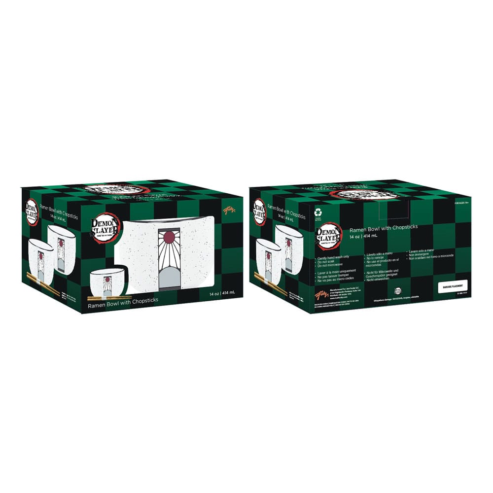 Bol à ramen avec baguettes Logo (414ml) - Demon Slayer: Kimetsu no Yaiba