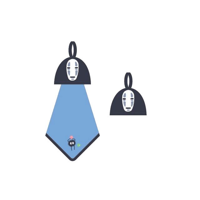 Pop-Up No Face 25x25cm serviette de toilette main - Le voyage de Chihiro