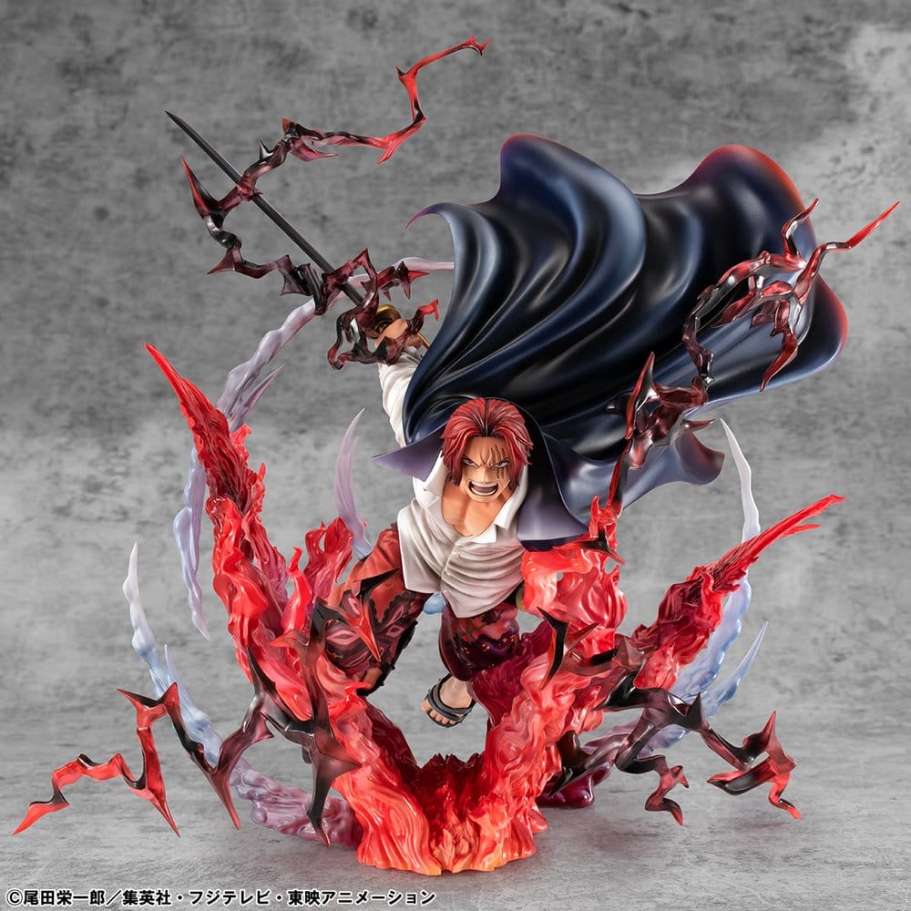 Figurine Leader of Red Hair Pirates Shanks Kamasuri 25cm - One Piece - Portrait Of Pirates (P.O.P) SA-Maxium [Sortie T4/26]
