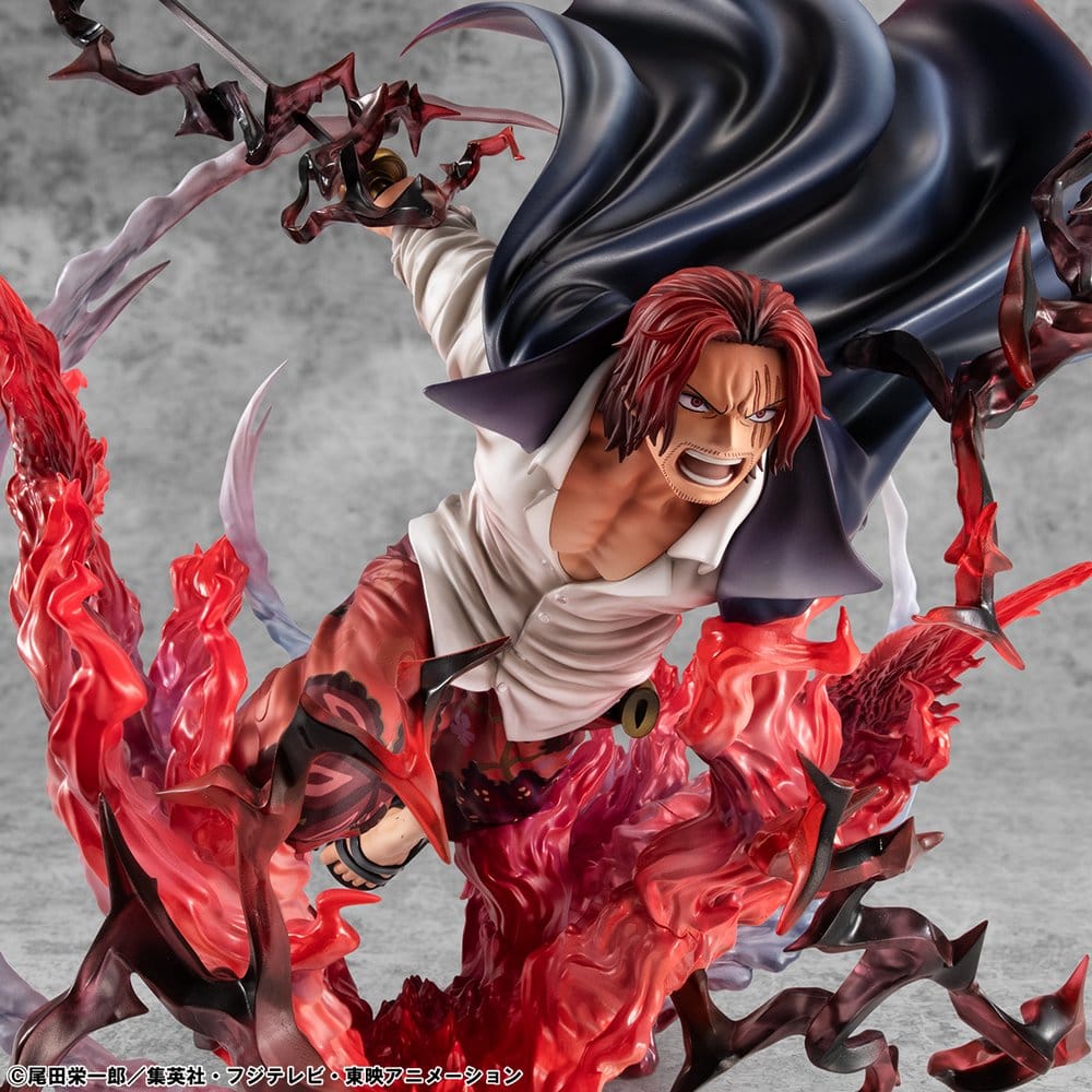Figurine Leader of Red Hair Pirates Shanks Kamasuri 25cm - One Piece - Portrait Of Pirates (P.O.P) SA-Maxium [Sortie T4/26]