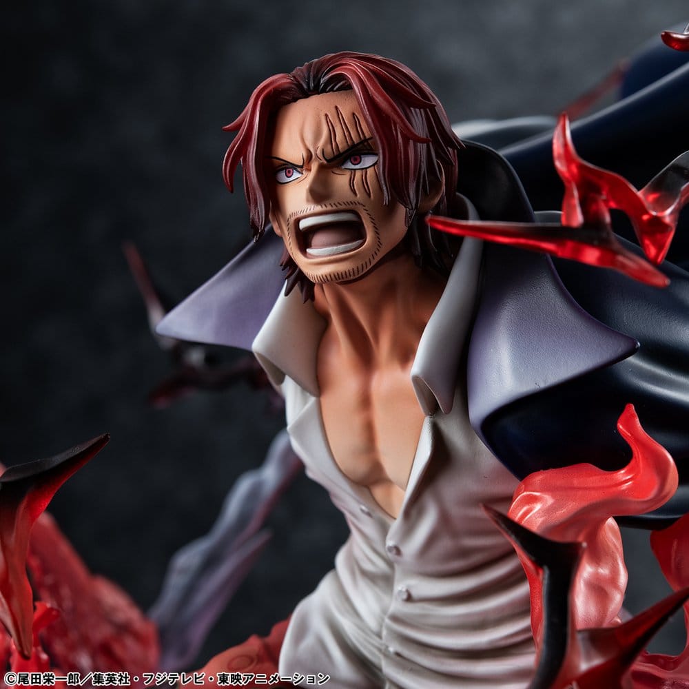 Figurine Leader of Red Hair Pirates Shanks Kamasuri 25cm - One Piece - Portrait Of Pirates (P.O.P) SA-Maxium [Sortie T4/26]