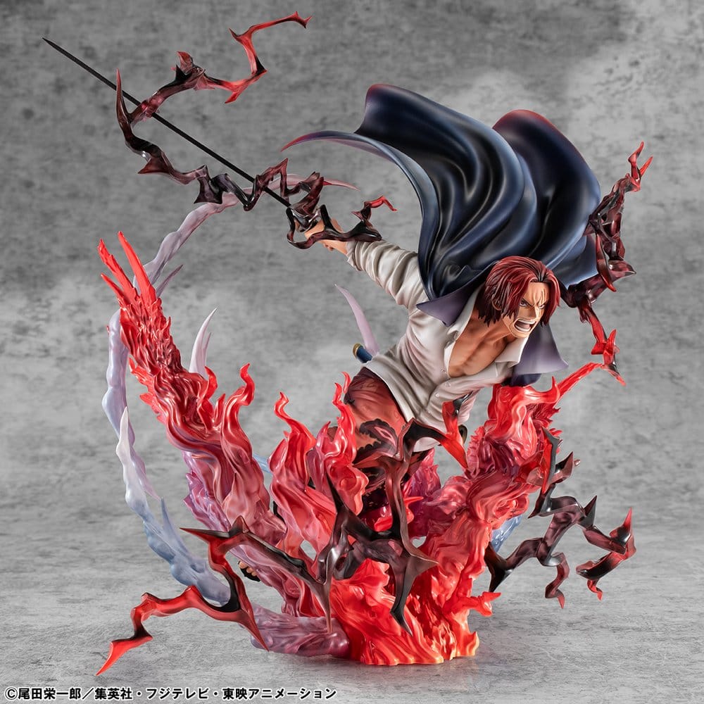 Figurine Leader of Red Hair Pirates Shanks Kamasuri 25cm - One Piece - Portrait Of Pirates (P.O.P) SA-Maxium [Sortie T4/26]