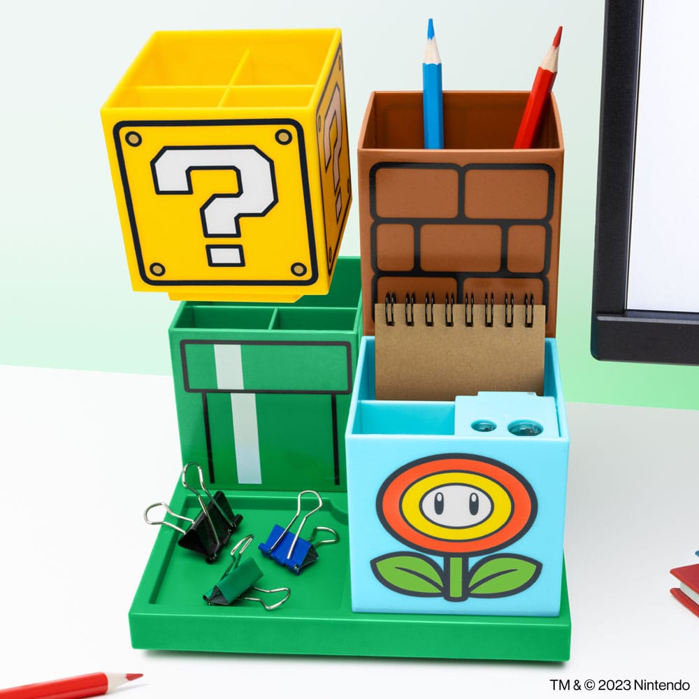 Rangement de bureau block Super Mario (Porte-crayon)  - Super Mario