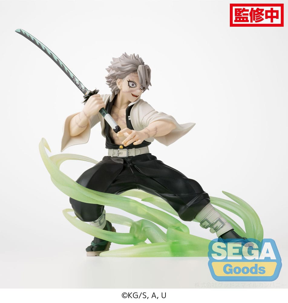 Figurine Sanemi Shinazugawa Hashira Training Arc - Demon Slayer: Kimetsu no Yaiba - Xross Link (Modèle d'exposition)