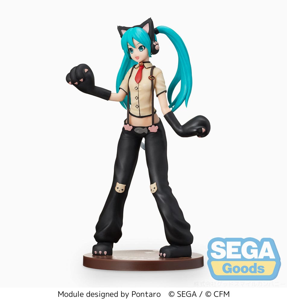 Figurine Hatsune Miku Kitty Cat - Hatsune Miku Project Diva Arcade Future Tone - SPM