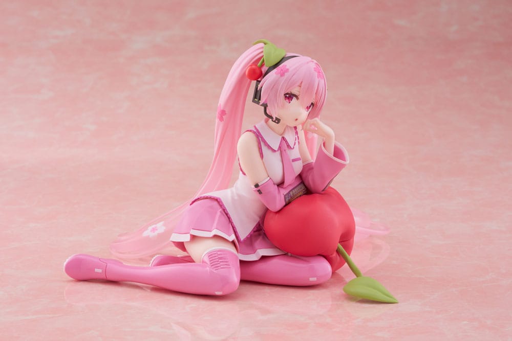 Figurine Hatsune Miku Cherry Cushion Ver. - Hatsune Miku - Desktop Cute Figure