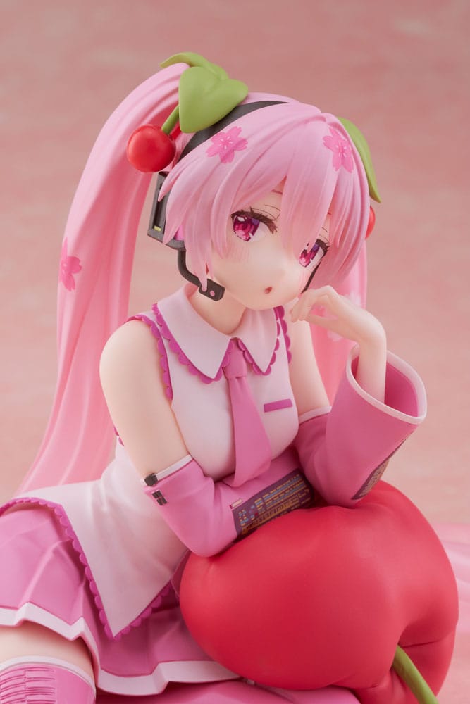Figurine Hatsune Miku Cherry Cushion Ver. - Hatsune Miku - Desktop Cute Figure
