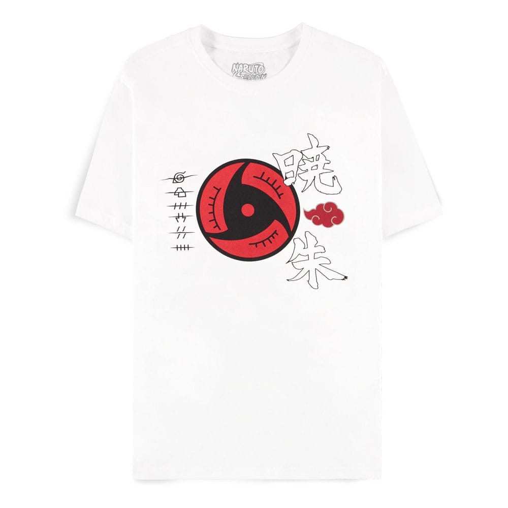 T-shirt Akatsuki symbols blanc M - Naruto Shippuden