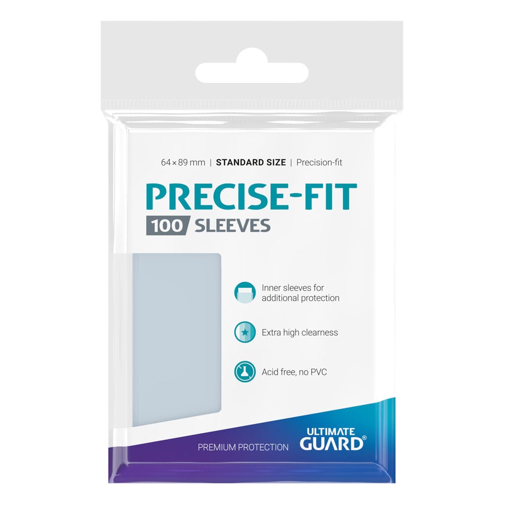 Sleeves Précise-Fit Standard Transparent (Pack de 100) - Ultimate Guard
