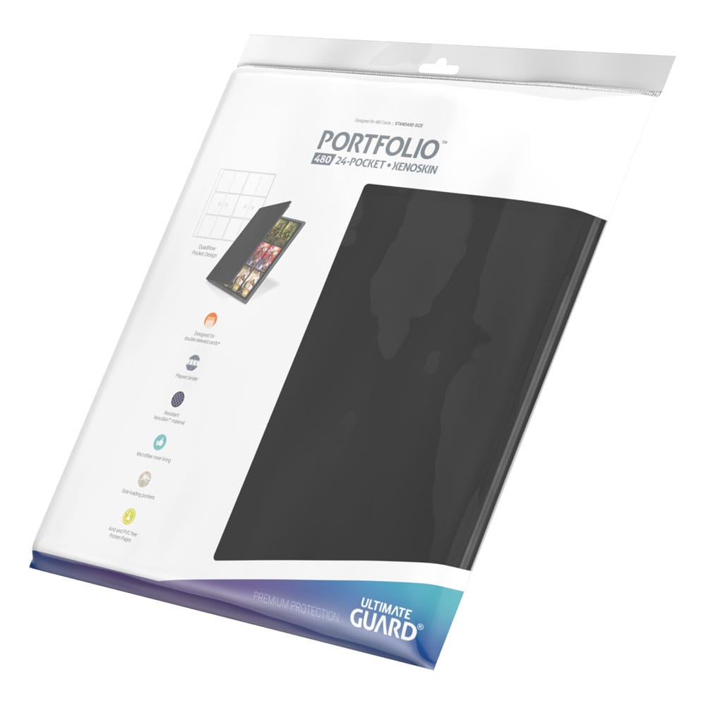 Portfolio 480 - 24 Pochetes Xenoskin (Quadrow) Noir - Ultimate Guard