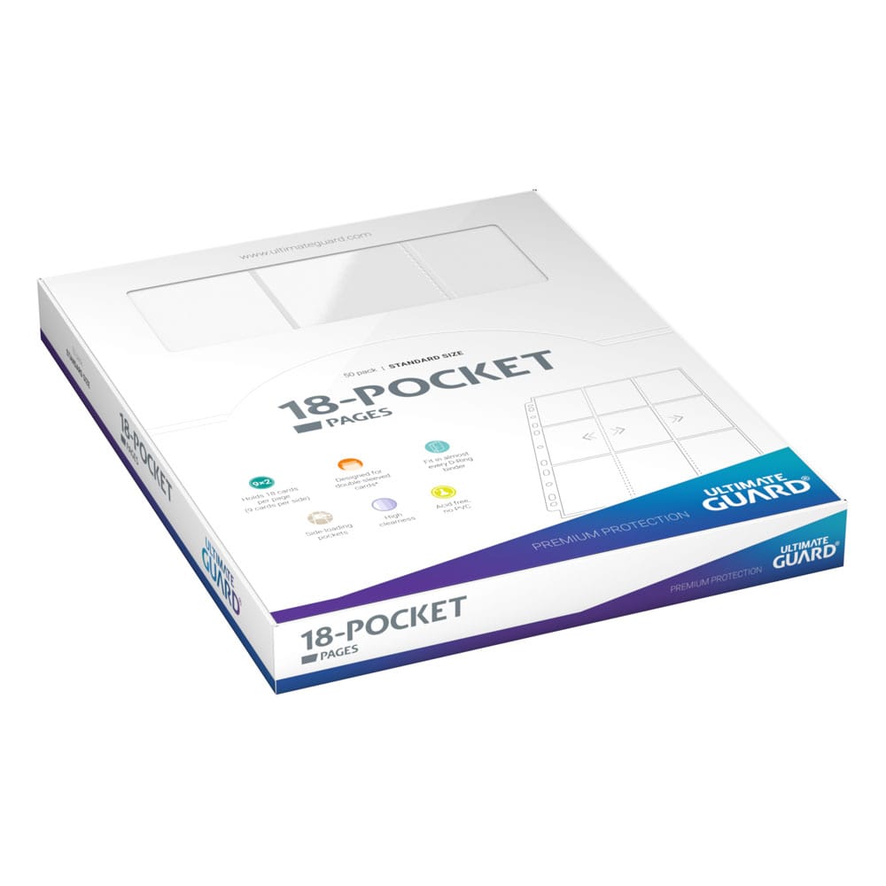Pack de pages Side-Loading Blanc (50) 18 Pochettes - Ultimate Guard