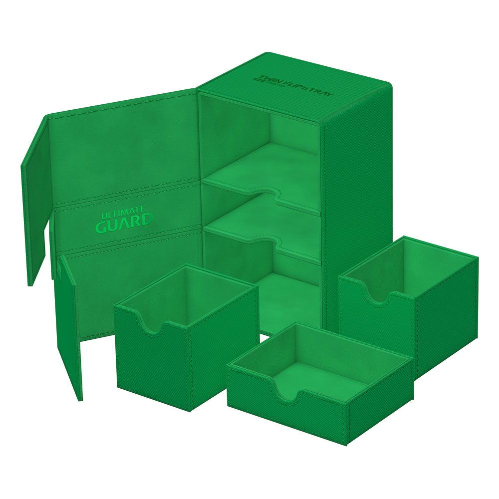 Twin Flip 'n' Tray 160+ XenoSkin Monocolor Vert - Ultimate Guard