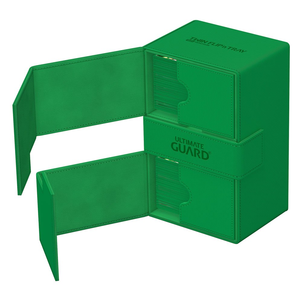 Twin Flip 'n' Tray 160+ XenoSkin Monocolor Vert - Ultimate Guard