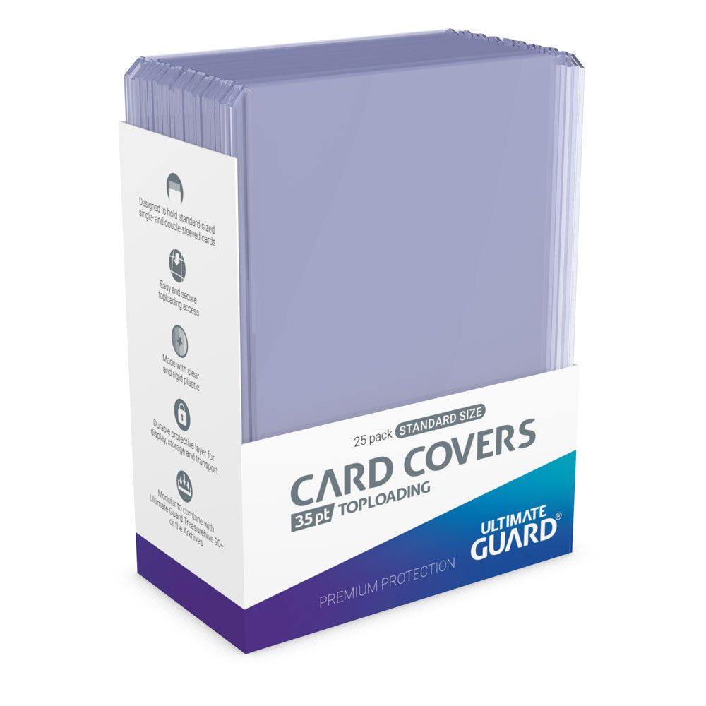 Toploader 35 pt Transparent (Pack de 25) - Ultimate Guard Card Covers