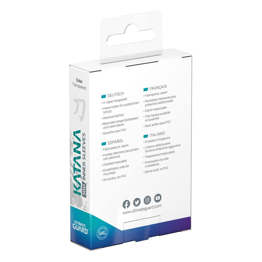 Sleeves Taille standard Transparente (Pack de 100) Katana Inner Sleeves