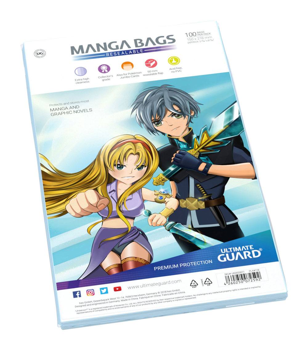 Pochette refermables mangas (100)